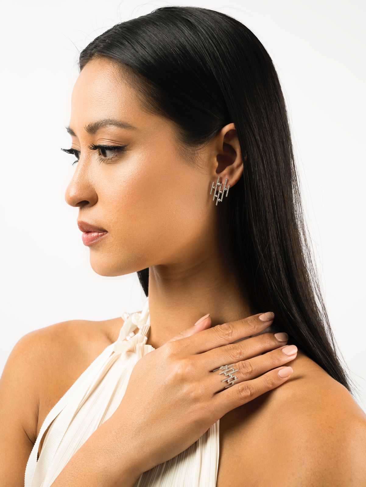 Celestial Earrings Full Diamonds