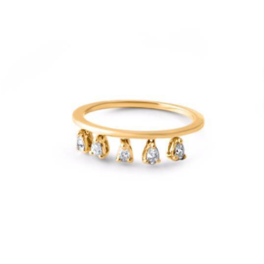 The Single Rain Drops Ring