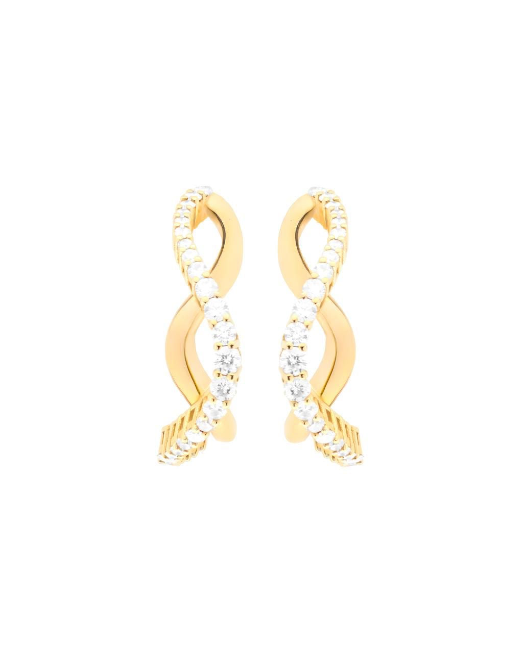 The Double Wave Earrings