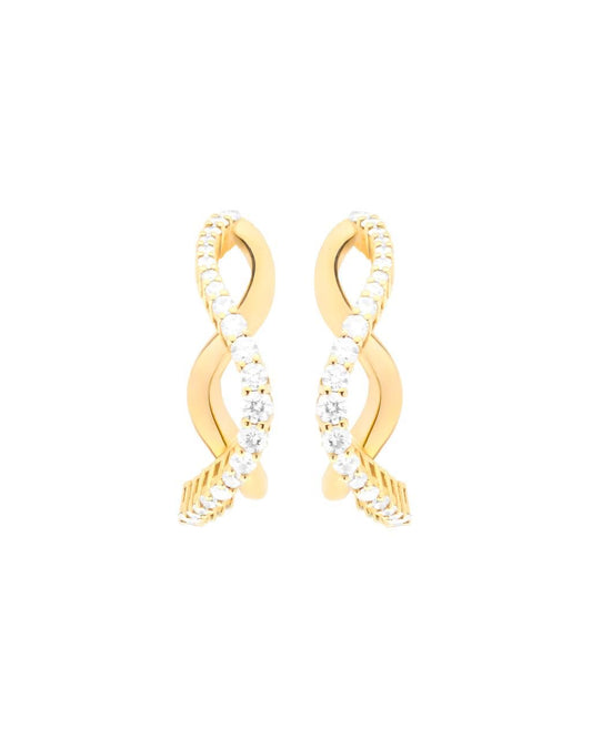 The Double Wave Earrings