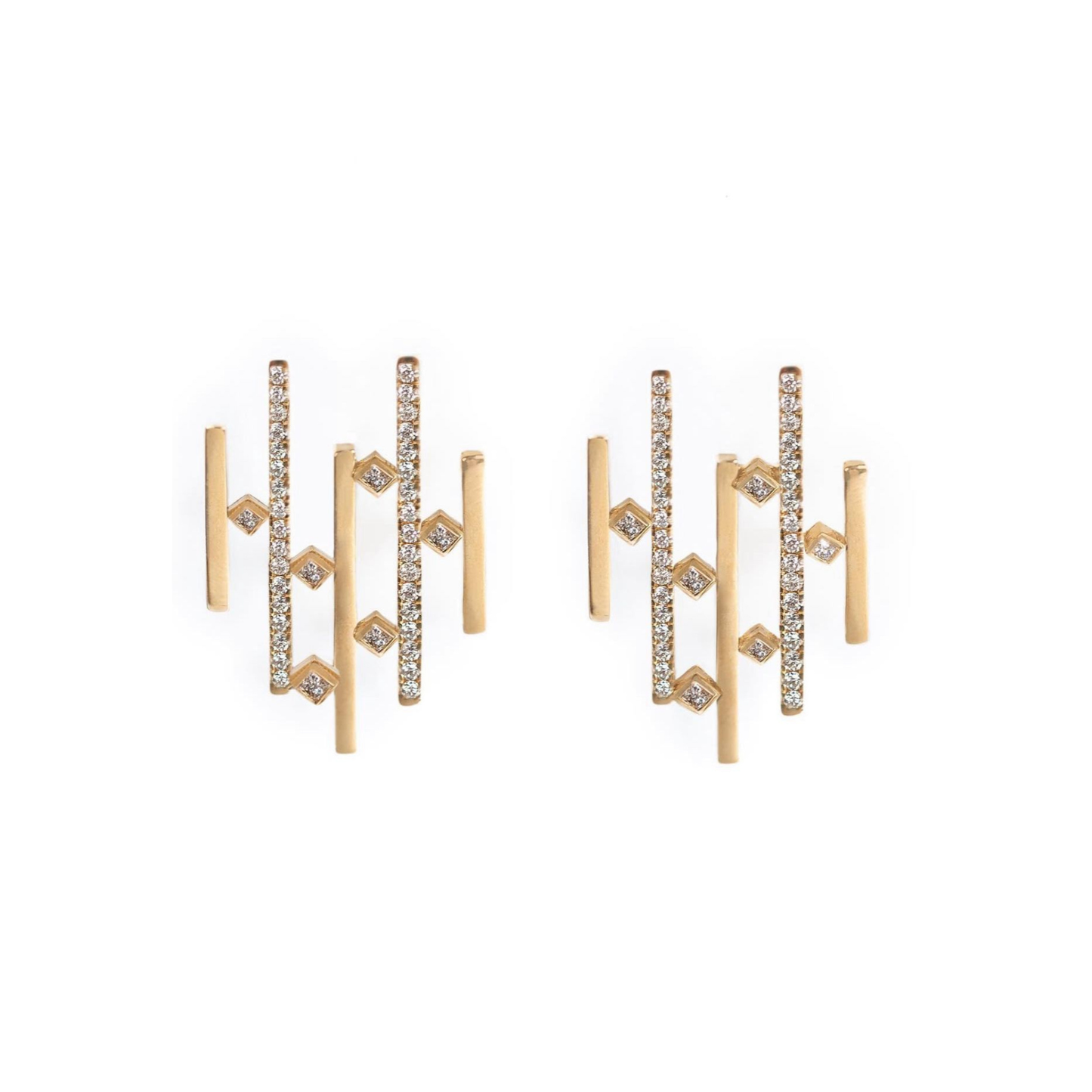 Celestial Earrings Half Diamonds