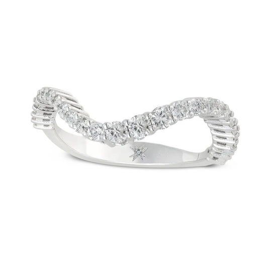 Single Glistening Wave Ring