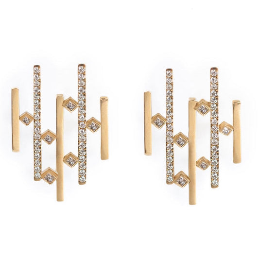 The Celestial Earrings Full Diamonds