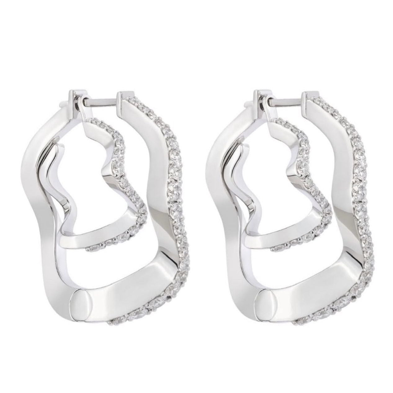 Mirrored Glistening Double Wave